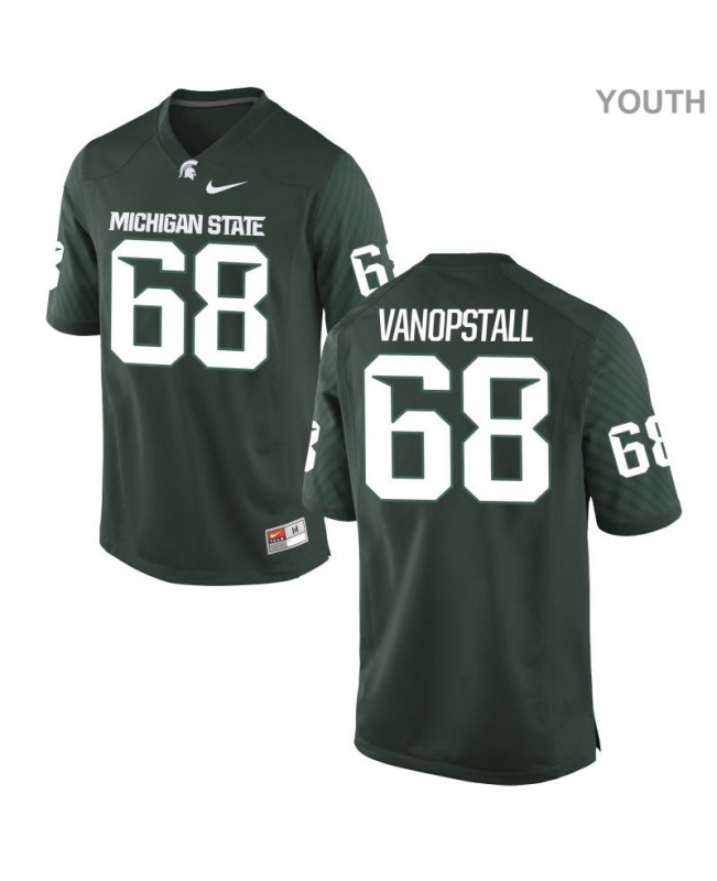 Youth Michigan State Spartans #68 Dan VanOpstall NCAA Nike Authentic Green College Stitched Football Jersey JY41N37AH